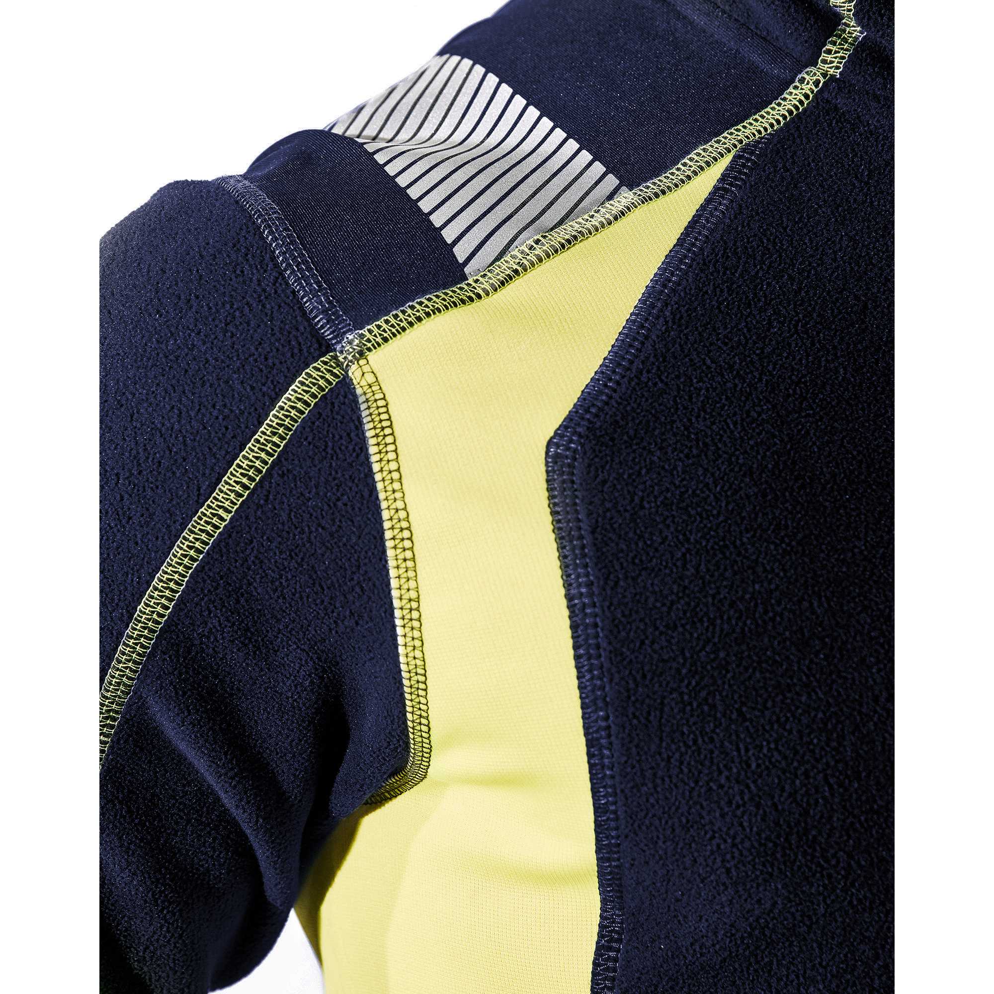 BLAKLADER 49931010 Microfleece Jacket Hi Vis Reflective Work Jacket MEN - Antipilling